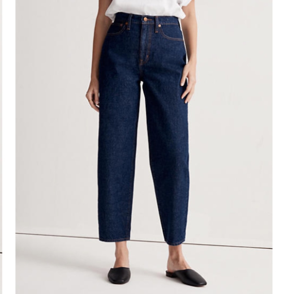 NWT Madewell Balloon Jeans in Mapleside Wash